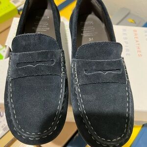 Geox Dark Blue Suede Loafers